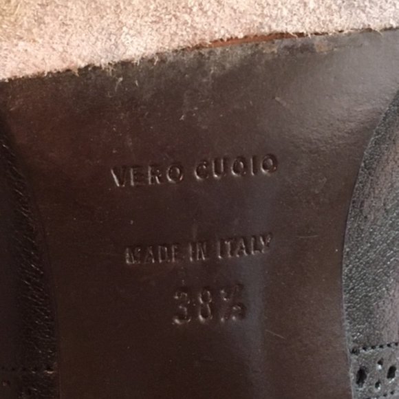 Roberto del Carlo Black Lace up Oxford Heels - EU size 38 1/2; US 8 1/2 - Picture 5 of 6